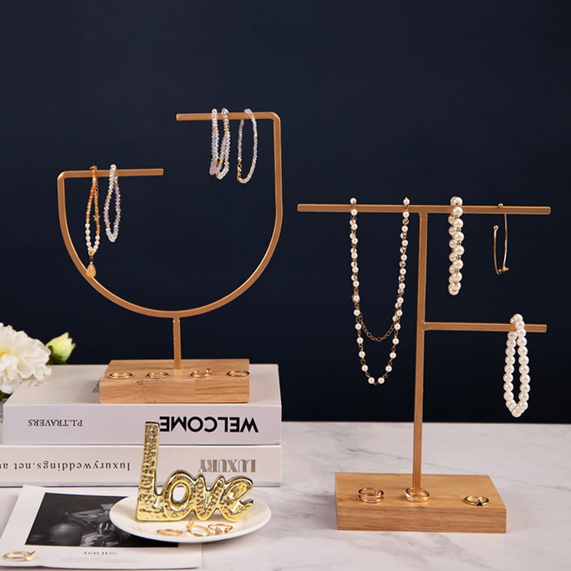 Suport de prezentare cu suport de decor metalic modern