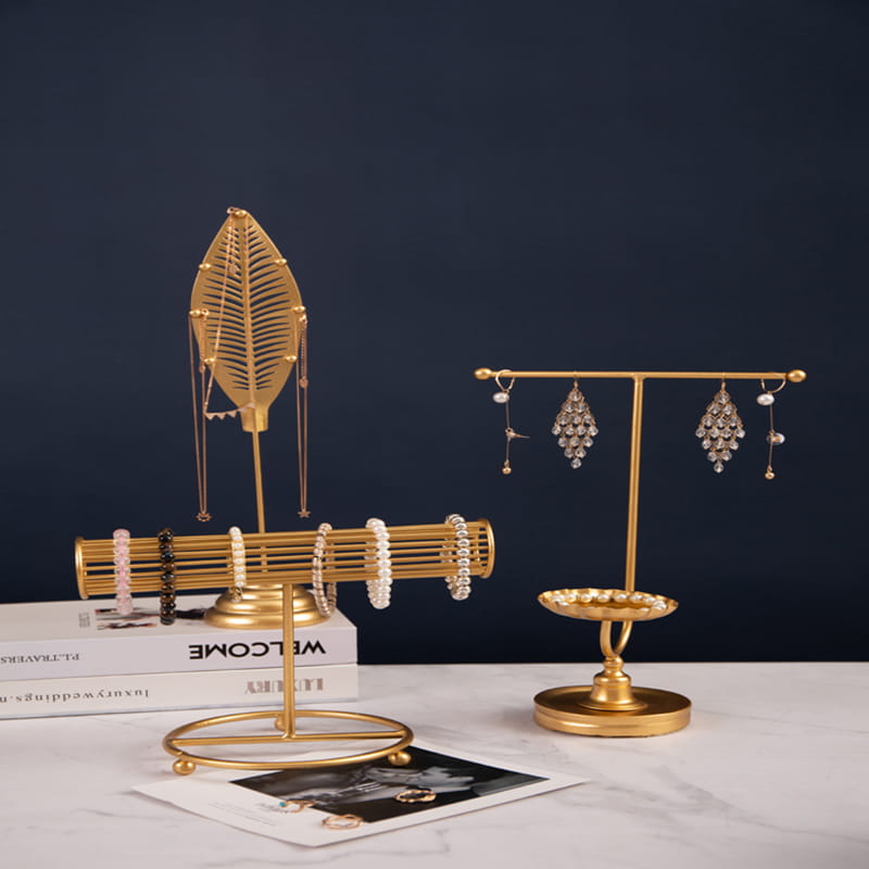 Suport pentru bijuterii Stand pentru colier de aur Suport pentru bijuterii Stand pentru cercei