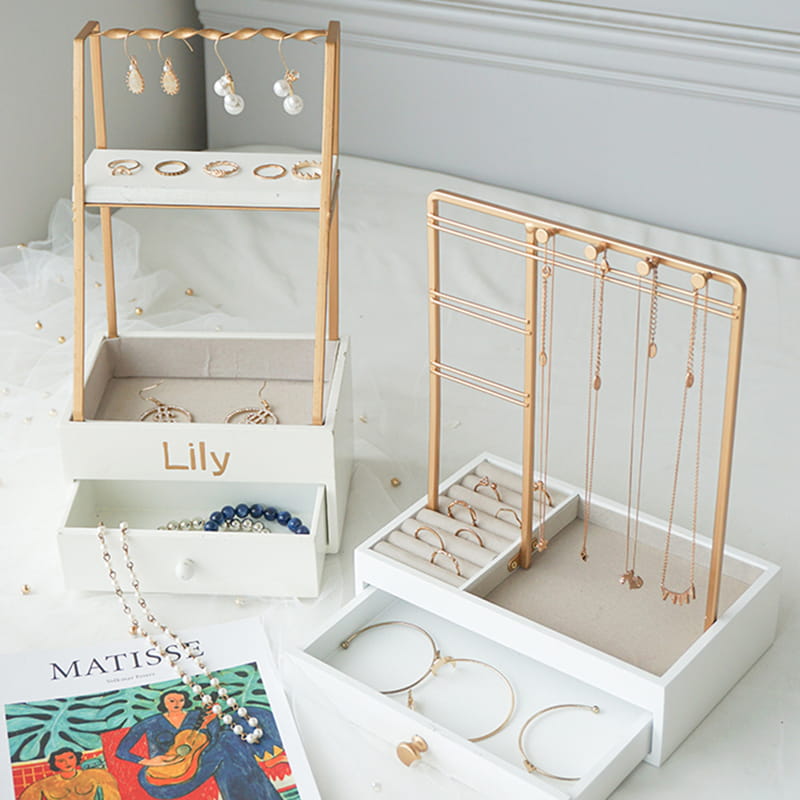 Suport de bijuterii personalizat manual, depozitare pentru colecția de bijuterii, colier de masă, brățară, cercei, organizator de bijuterii