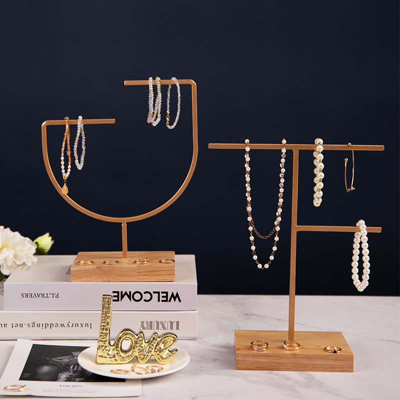 Suport de prezentare cu suport de decor metalic modern