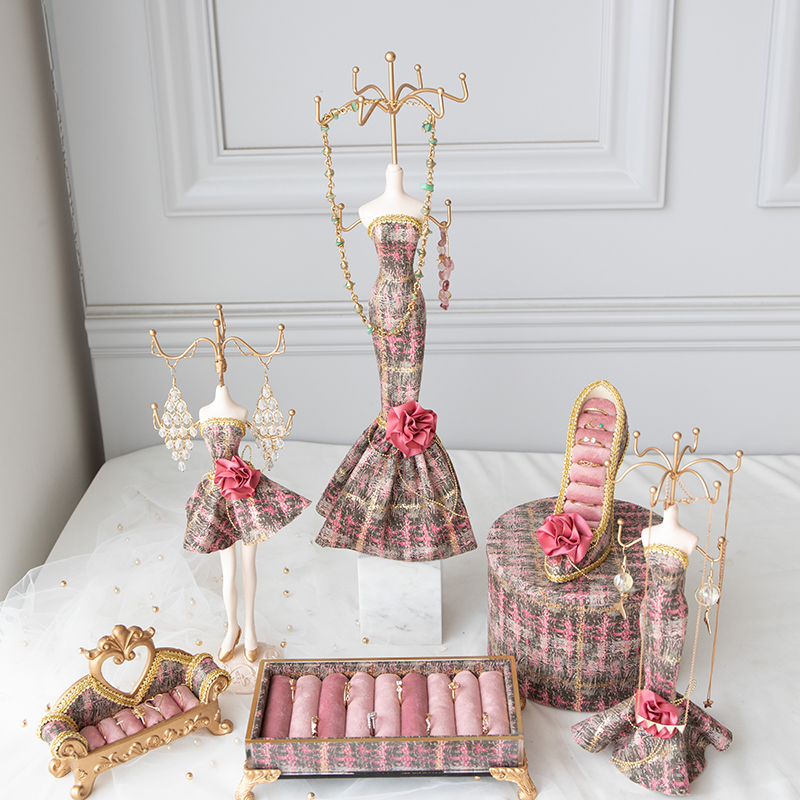 Model grilă rochie în formă de manechin în formă de pantof în formă de pantof set de suport pentru afișaj